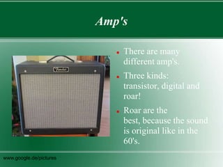 It has a very clean sound!