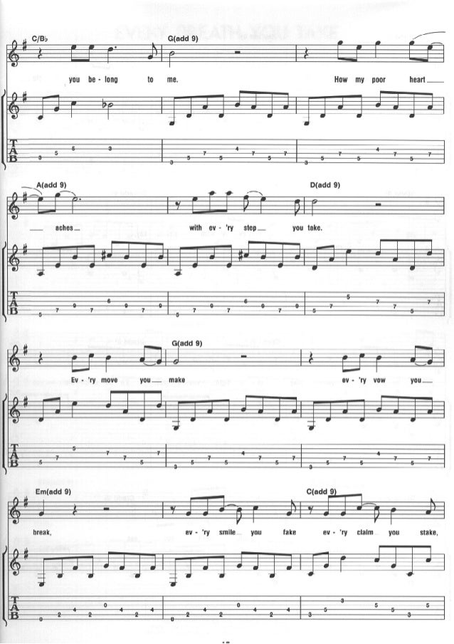 Guitar Tabs Police The Best Of Guitar Tabs Police The Best Of