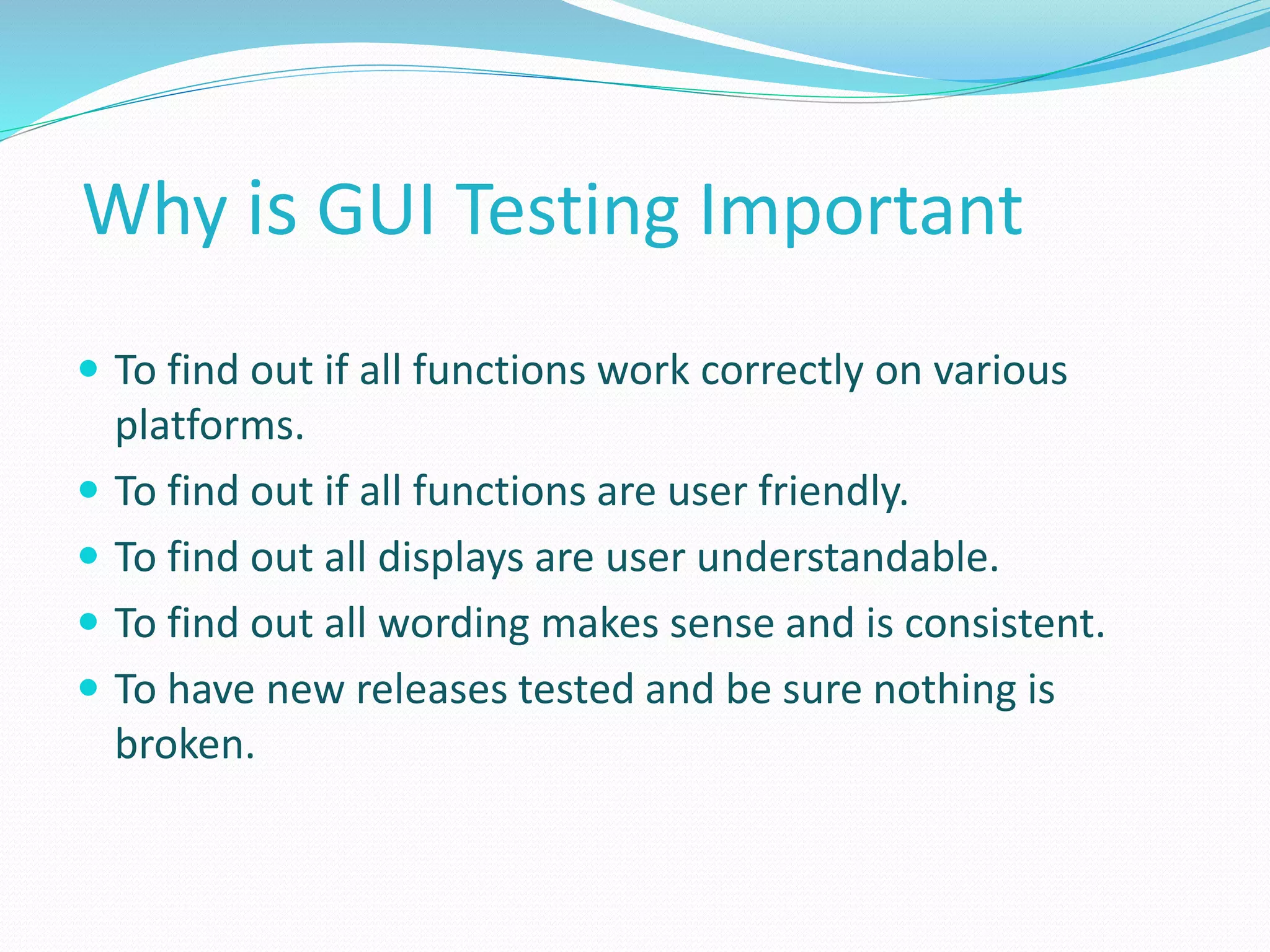 GUI Testing | PPTX