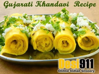 Gujarati khandavi-recipe