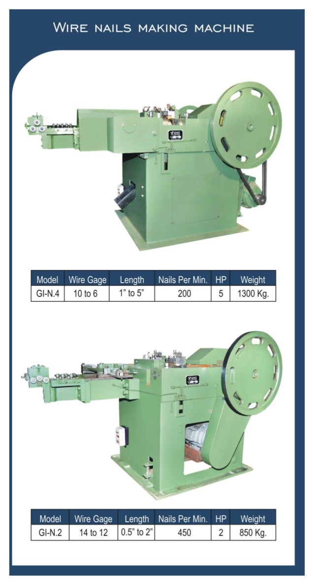 Gujarat Wire Products Rajkot Wire Nail Making Machine
