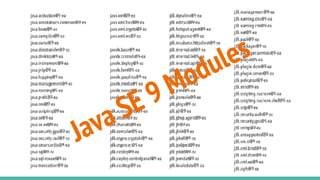 Java SE 9 Modules
 