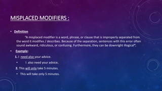 Modifiers | PPT