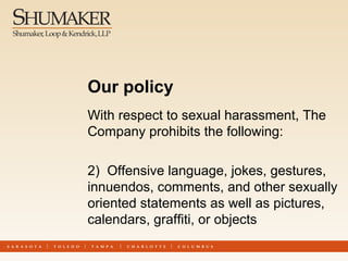 Sexual Harassment in the Workplace Training by Shumaker