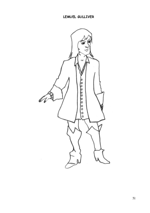 Unique Draw A Brief Character Sketch Of Gulliver for Adult