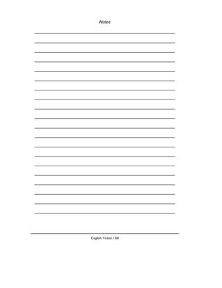English Fiction / 68
Notes
__________________________________________________________
__________________________________________________________
__________________________________________________________
__________________________________________________________
__________________________________________________________
__________________________________________________________
__________________________________________________________
__________________________________________________________
__________________________________________________________
__________________________________________________________
__________________________________________________________
__________________________________________________________
__________________________________________________________
__________________________________________________________
__________________________________________________________
__________________________________________________________
__________________________________________________________
__________________________________________________________
__________________________________________________________
__________________________________________________________
 