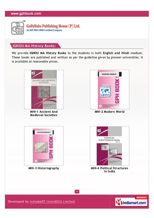 Ignou Ma History Material Free Download