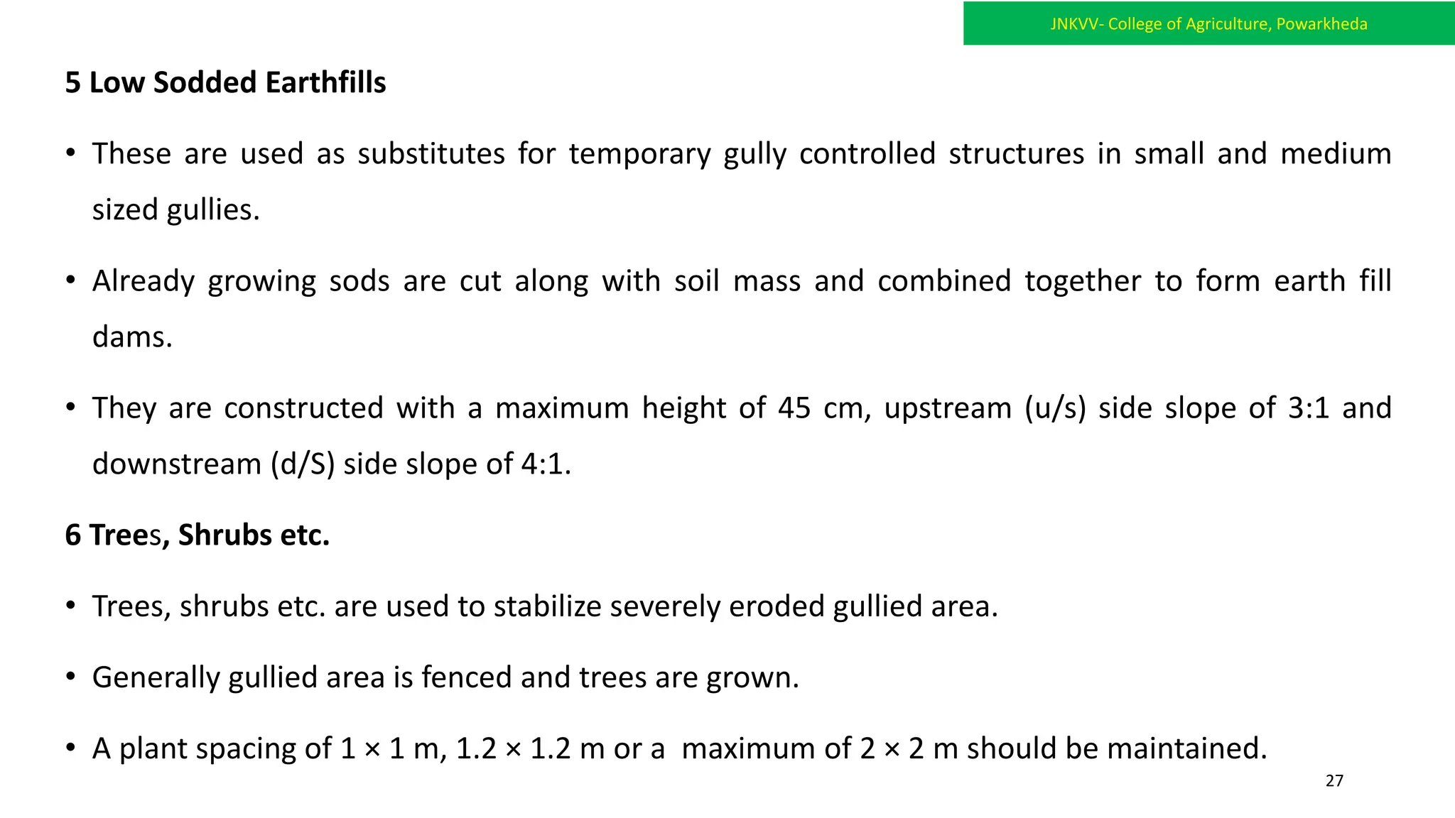 Gully classification and its contol measures | PDF