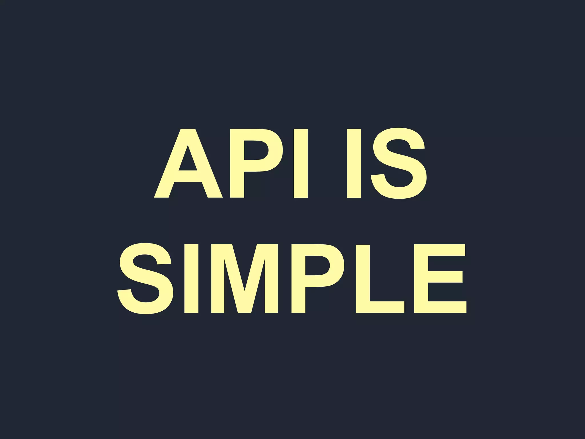 APIISSIMPLE
 