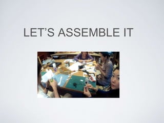 LET’S ASSEMBLE IT
 