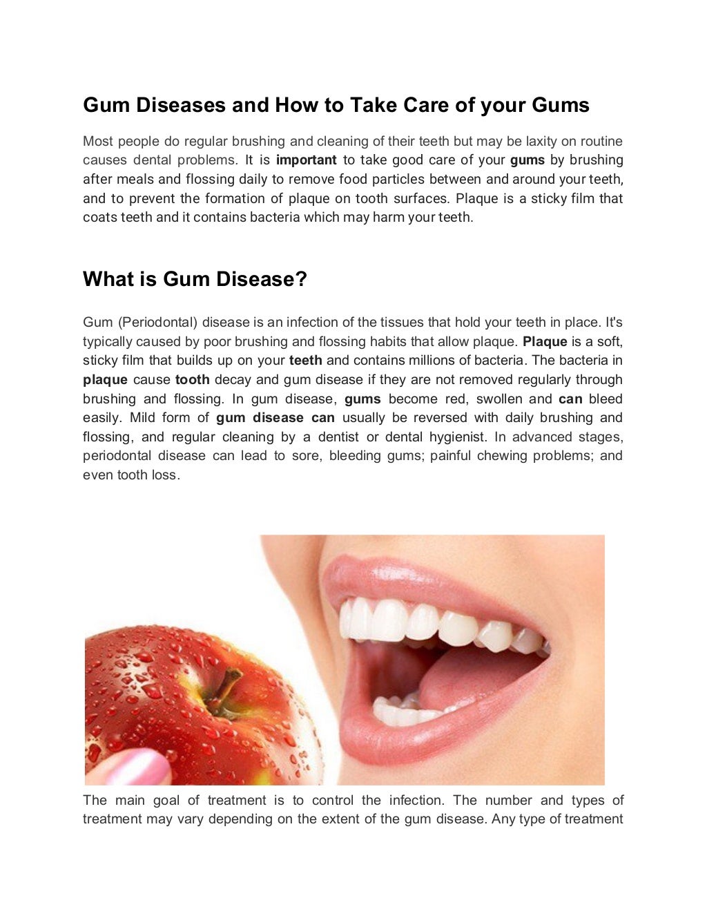 Gum diseases and how to take care of your gums