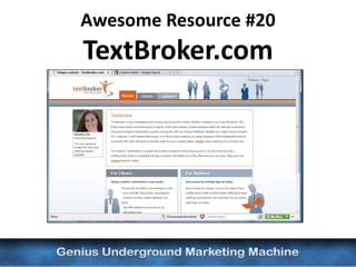 Awesome Resource #22
Freelancer.com
 