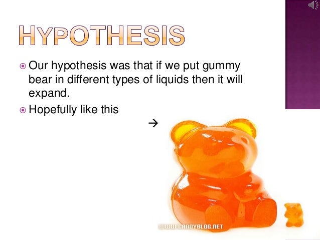 Gummy bear experiment
