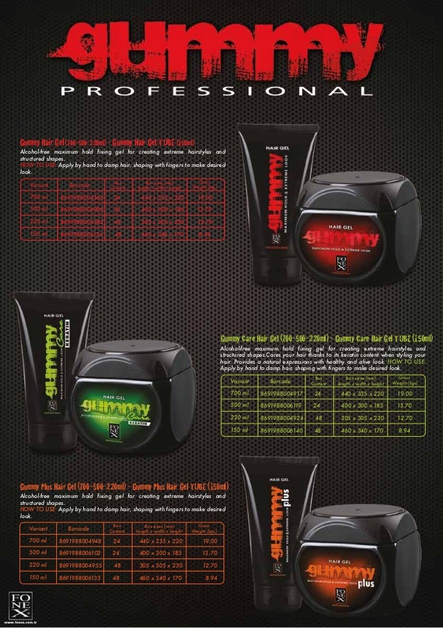 Katalogos Gummy Professional