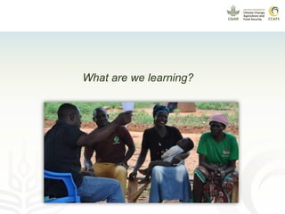 Enhancing women and men farmers' adaptive capacity through climate services