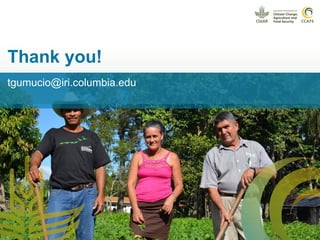 Enhancing women and men farmers' adaptive capacity through climate services