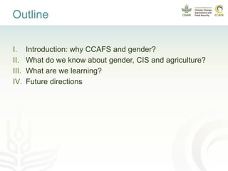 Enhancing women and men farmers' adaptive capacity through climate services