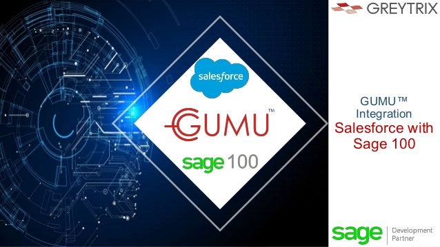 www.fin-xsolutions.com
GUMU™ Integration for Salesforce with Sage 100 Private & Confidential
GUMU™
Integration
Salesforce with
Sage 100
 