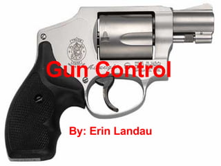 Gun Control   By: Erin Landau 