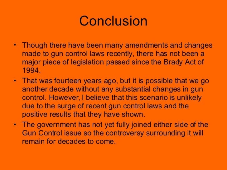 Gun control essays