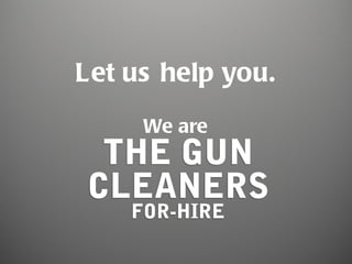 Let us help you.
     We are
 