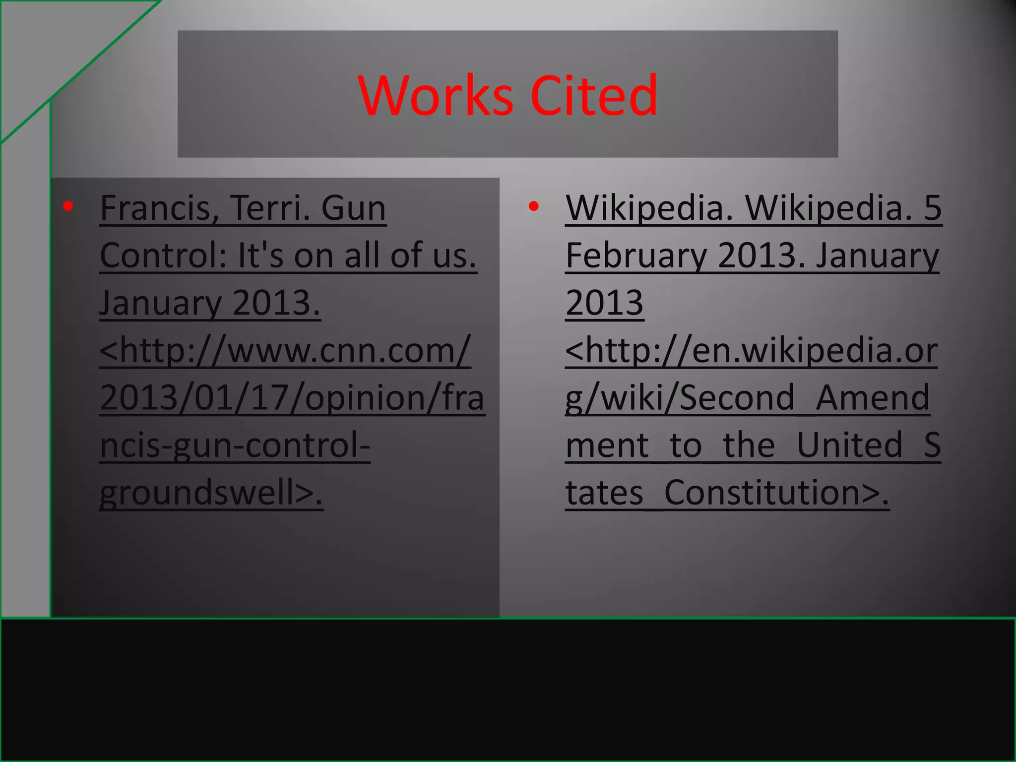 Gun control ppt