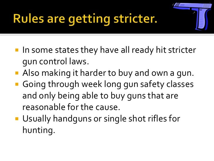 Gun control powerpoint
