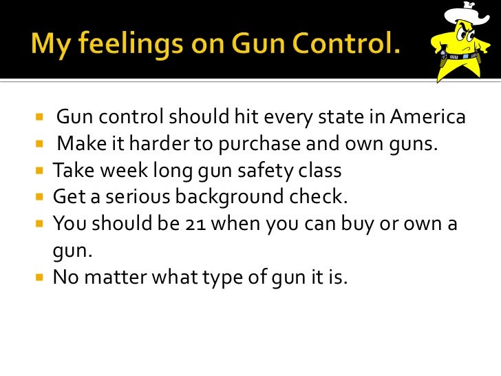 gun control debate presentation