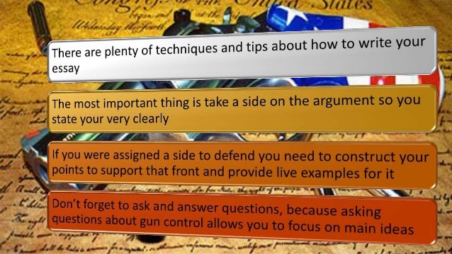 Research paper on gun control ss