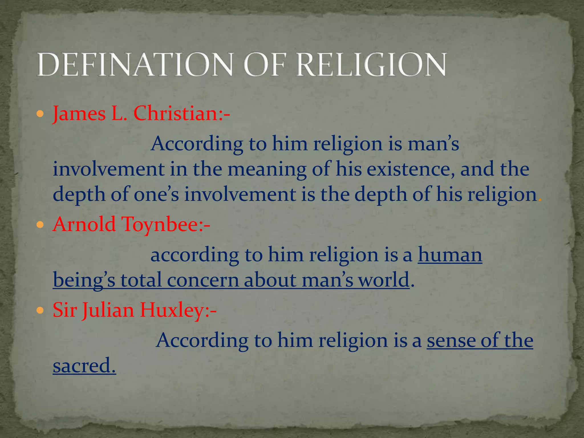 Role of religion in value education | PPTX