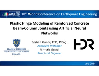 Plastic hinge modeling of reinforced concrete beam-column joints using ...
