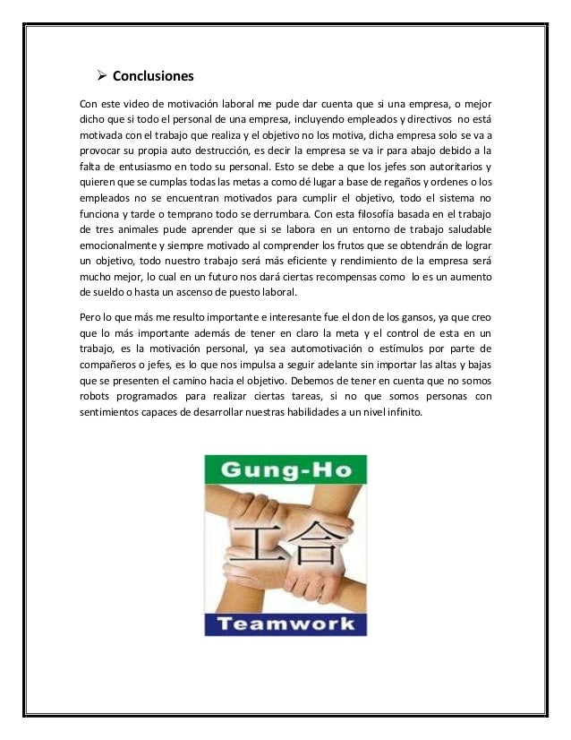 Resumen Gung Ho