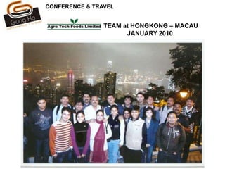 CONFERENCE & TRAVELCONFERENCE – SC JOHNSON INDIA – DECEMBER 2009