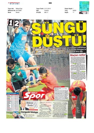 MM
Yayın Adı
Milliyet Ege
Referans No 34315999
Renk
Renkli

Yayın Tarihi 10.12.2013
Etki
Tarafsız
STxCM
366,11

Küpür Sayfa 1
Tiraj
35000
Sayfa
11

 