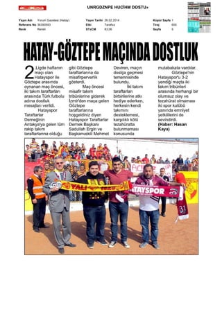 UNRGDZNPE HUCİHM DOSTU»
Yayın Adı
Yorum Gazetesi (Hatay)
Referans No 36390593
Renk
Renkli

Yayın Tarihi 26.02.2014
Etki
Tarafsız
STxCM
83,06

Küpür Sayfa 1
Tiraj
600
Sayfa
5

 