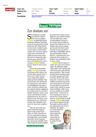 KA1V'
Yayın Adı
Referans No
Renk

: Yenigün (İzmir)
: 36717665
: Renkli

Yayın Tarihi
Etki
STxCM

: 09.03.2014
: Etkisiz
: 58,89

Küpür Sayfa
Tiraj
Sayfa

: 15
: 9500
: 15

Newslighter

: http://gold.ajanspress.com.tr/linkpress/df9eec784e6848eeb12286f187aa4acb3671766542a6b0e453344ce3a
ff8ba09155d6821

 