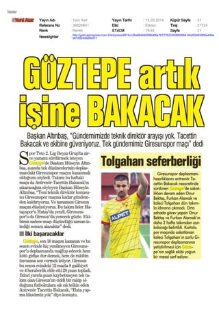 İIMIM
Yayın Adı : Yeni Asır Yayın Tarihi : 13.03.2014 Küpür Sayfa : 31
Referans No : 36826841 Etki : Etkisiz Tiraj : 27724
Renk : Renkli STxCM : 79,44 Sayfa : 31
Newslighter :
http://gold.ajanspress.com.tr/linkpress/9974cc26a064446586d66e7672762339368268414bd55493900e446e
b815924dfe8fd371
 