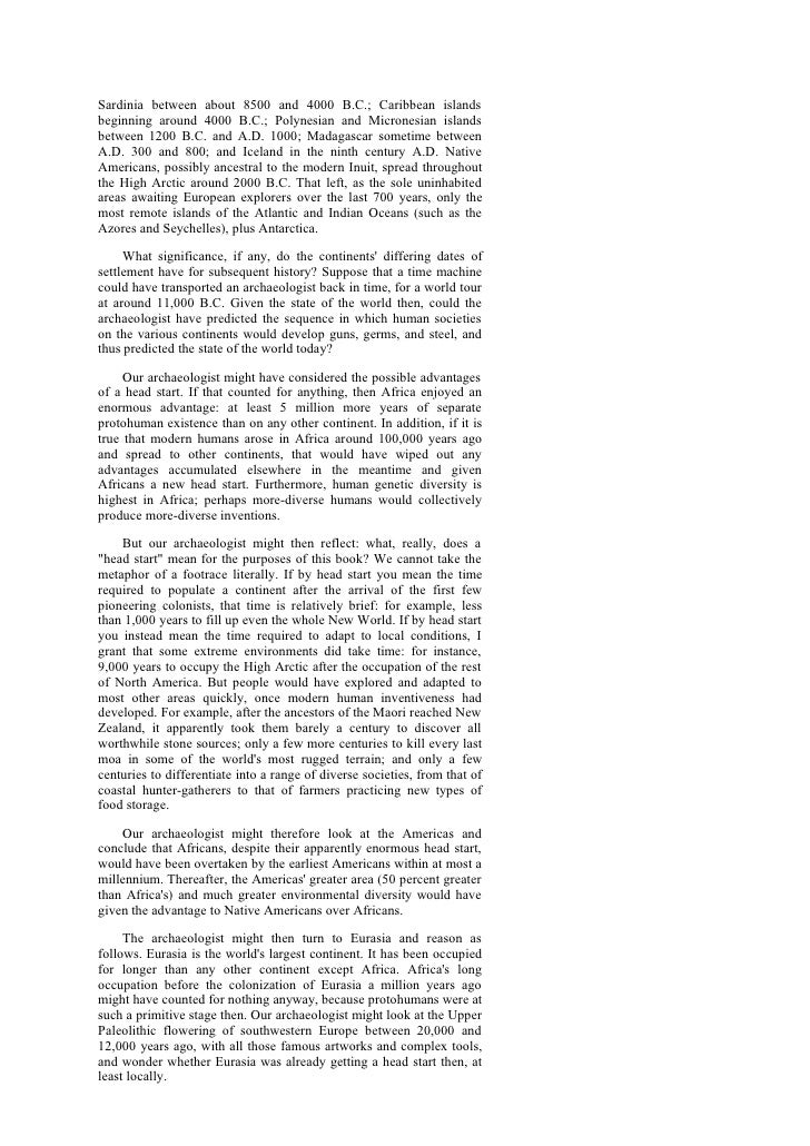 Guns germs and steel essay prompt