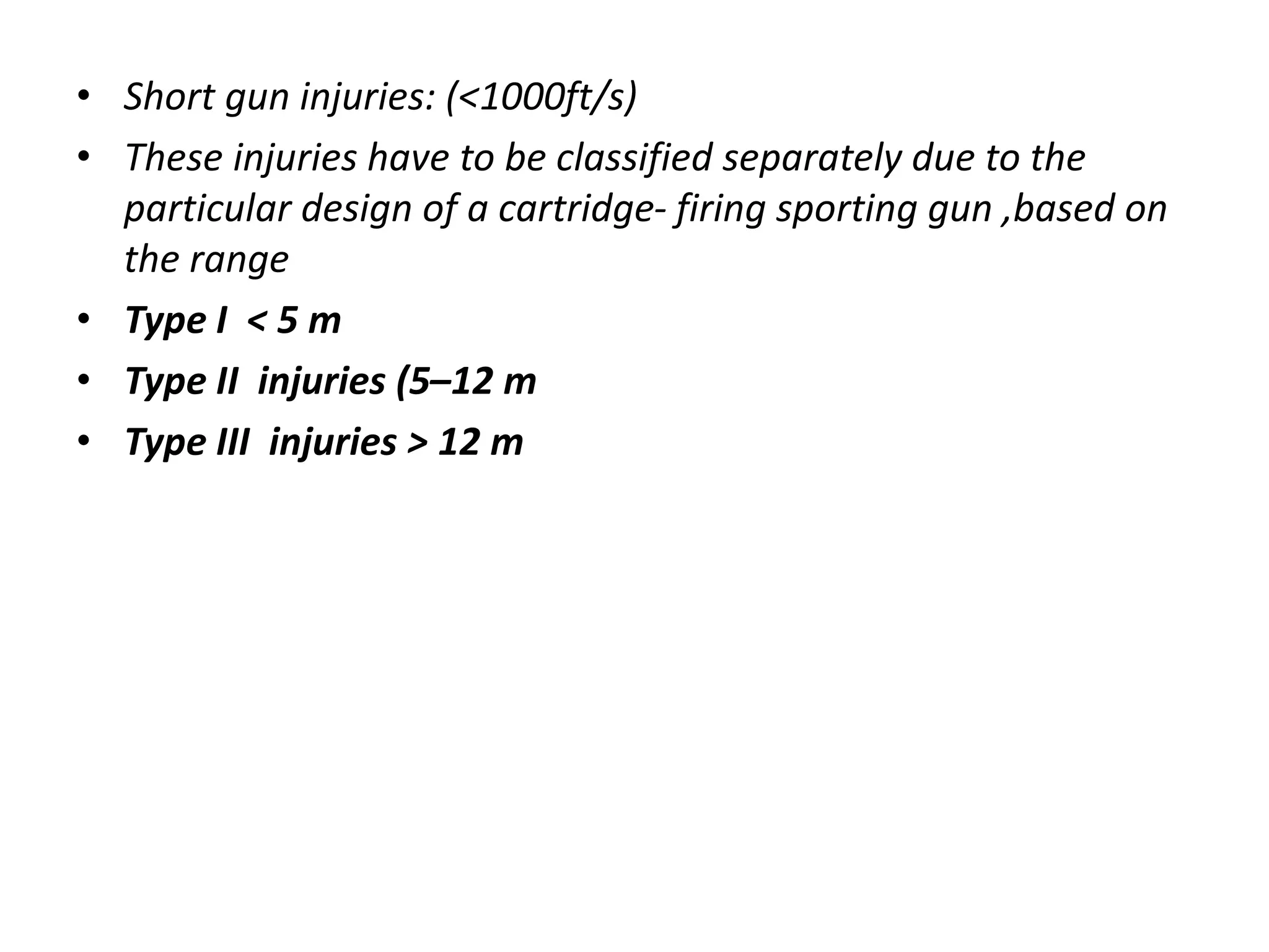 Gun shot wounds | PPTX