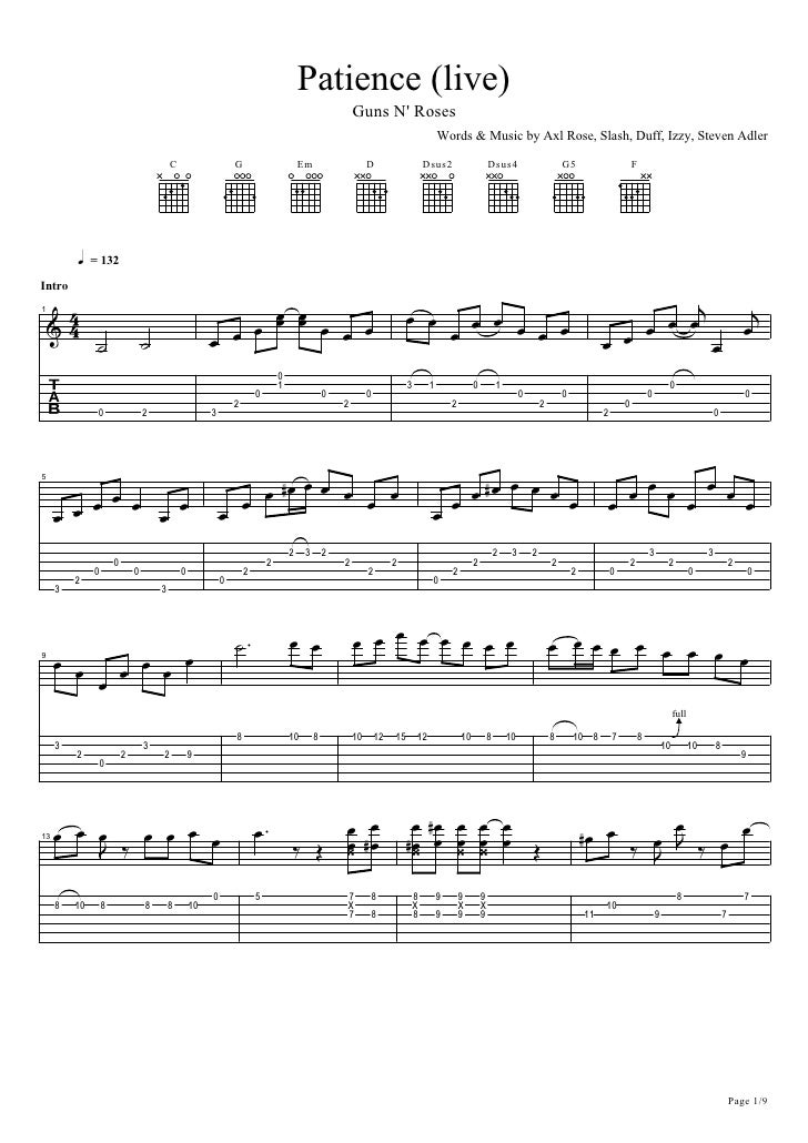 Guns N Roses Patience Live 2