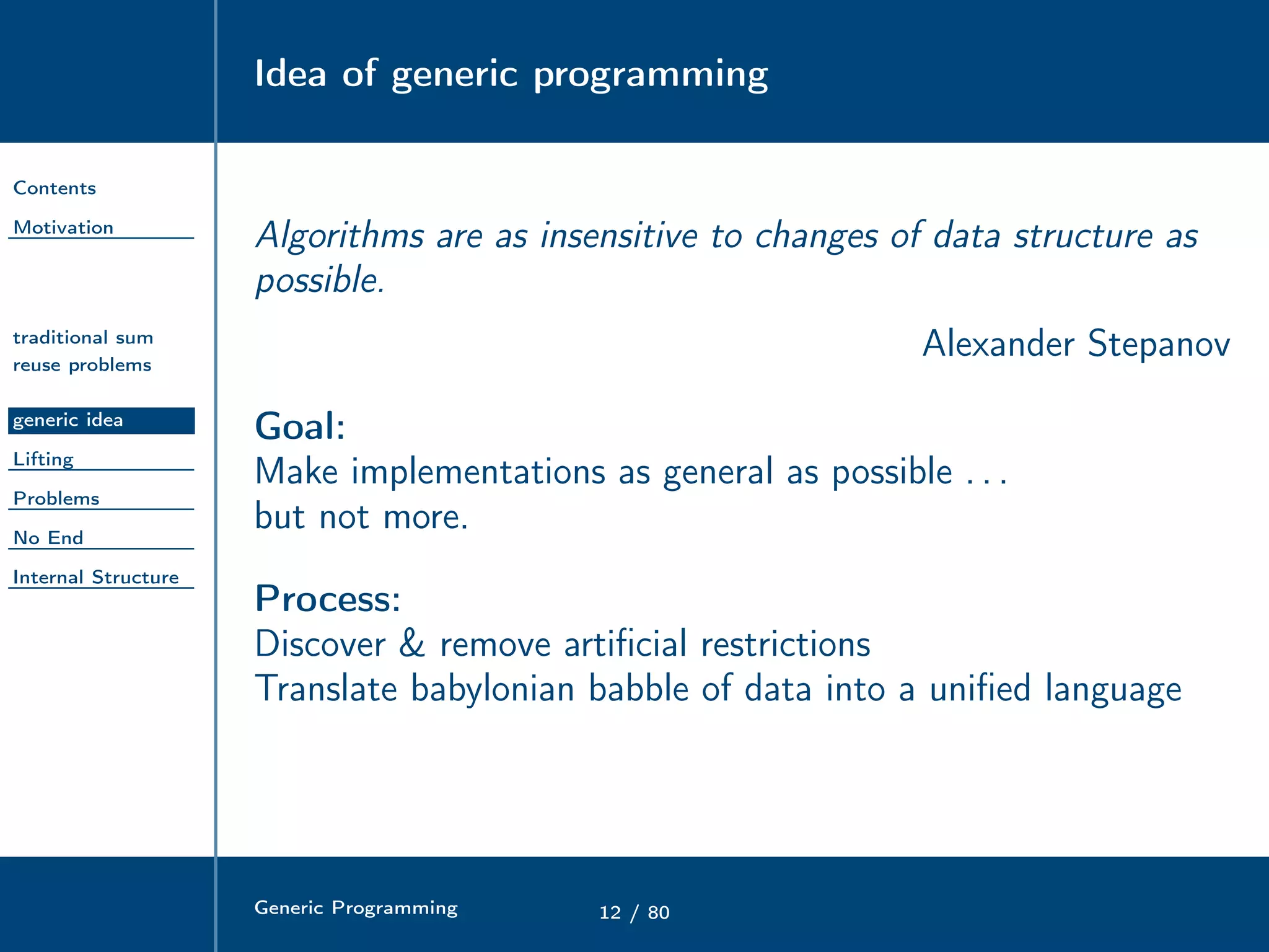 Generic programming | PPT