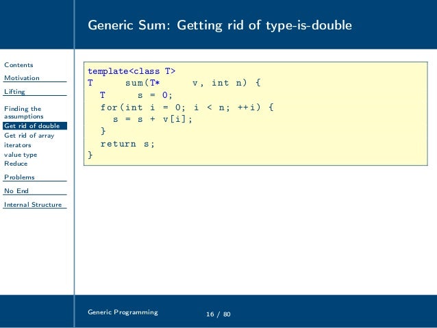 Generic programming