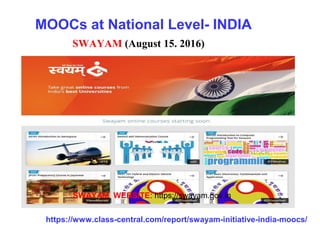 THE MASSIVE OPEN ONLINE COURSE (MOOC) IS A NEW WAY OF DISTNCE LEARNING ...