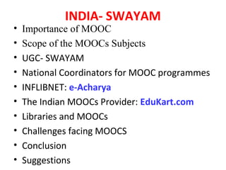 THE MASSIVE OPEN ONLINE COURSE (MOOC) IS A NEW WAY OF DISTNCE LEARNING ...