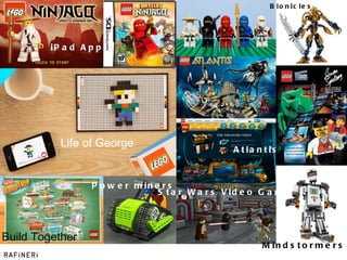 Life of George Build Together Star Wars Video Game Atlantis Bionicles Mindstormers Power miners iPad App 