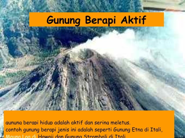 Gunung berapi | PPT