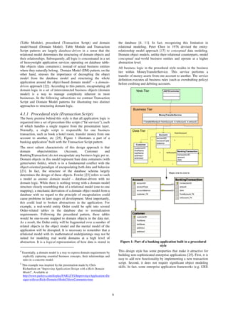 Transaction Script Pattern Martin Fowler Using ADO.NET Entity Framework in Domain Driven Design: A Pattern ...