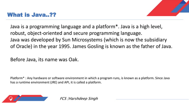 Basics of Java | PPT