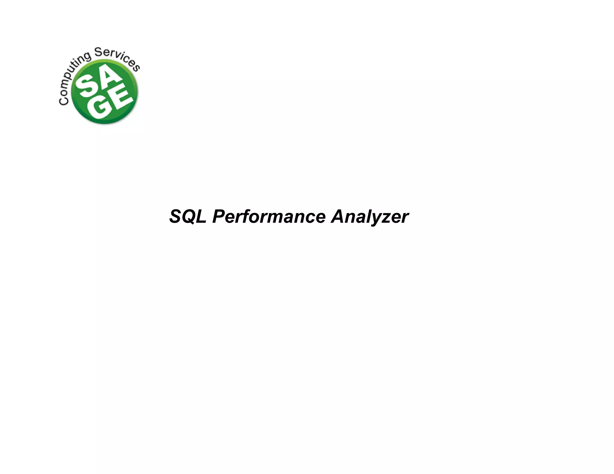 SQL Performance Analyzer 
