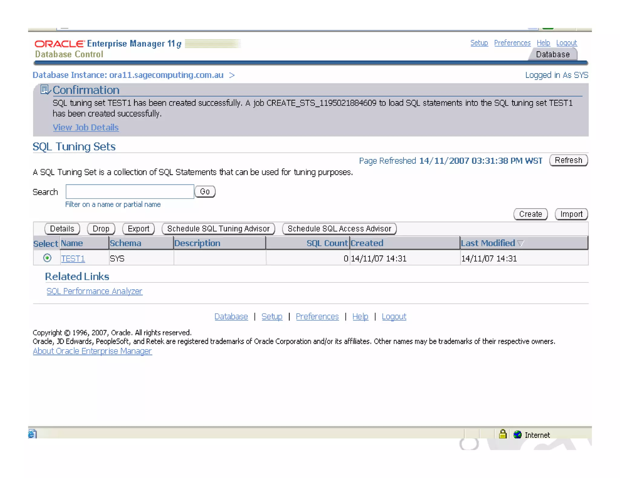 SQL Performance Analyzer 